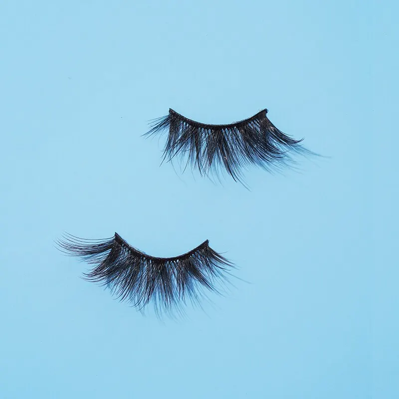 7 Pairs of Thick And Slender Eyelashes With Elongated and Comfortable Black Cotton Thread and Crossed Fishtail, Half Eye False E image 6