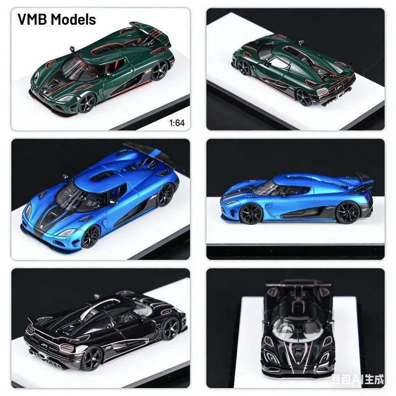 

VMB Models 1:64 Agera R Agera S Cast Resin Automobile Models, Boys' Gifts, Toys for Adults, Decorative Display Items.