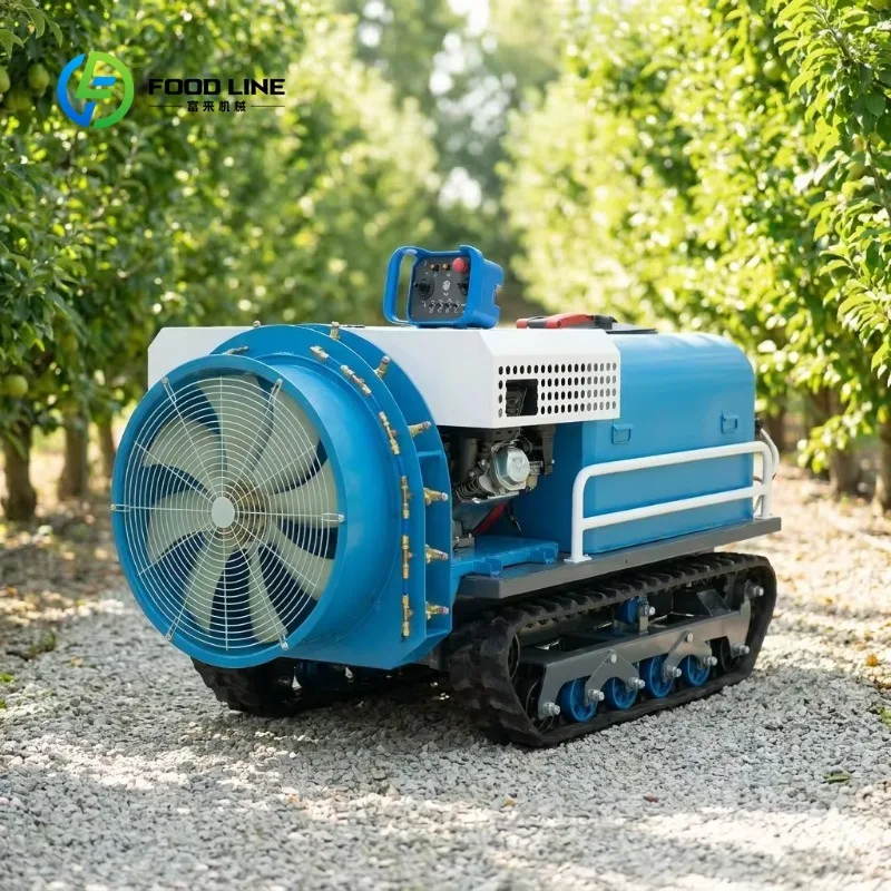 

Custom Remote-controlled Tracked Water Sprinkler Intelligent Water Spraying, 180° All-around Spraying for Fruit Trees and Lawns