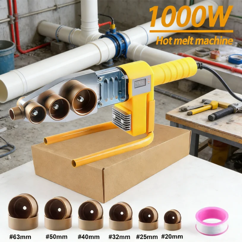 

220V Pipe Welding Machine 800W/1000W Pipe Welding Iron PB/PP/PE/PPR Pipe Welding Tools, Home Water Pipe Plastic Welding Tools