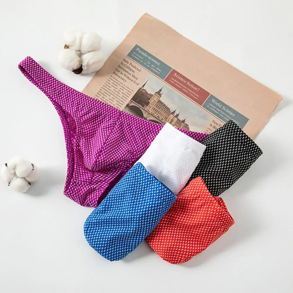 

Men Briefs Low-rise Solid Color U-Convex Panties Soft Breathable Comfortable Slim Fit Elastic Underwear Daily Wear 2025