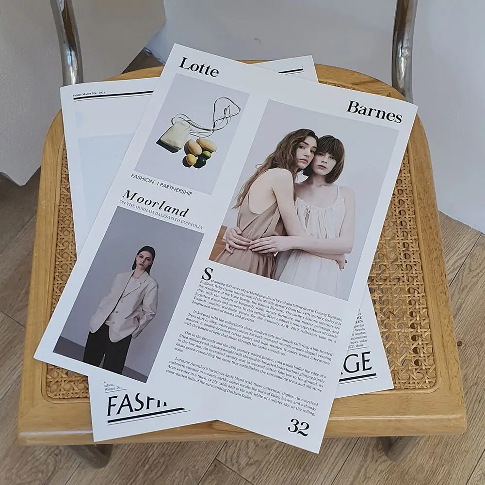 Photo Magazines English Newspaper Multifunctional Photo Props Photography Background Decoration Props Magazine Style Newspaper
