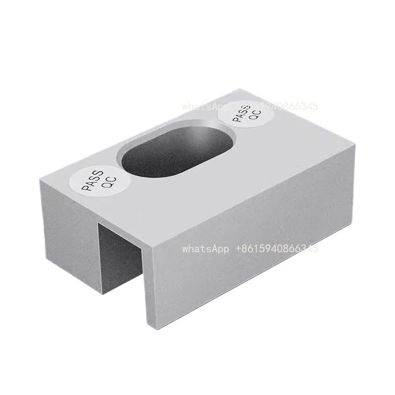 Glass Door Electric Bolt Lock Aluminum Clamp, Stainless Steel Door Accessory for Frameless Glass Door