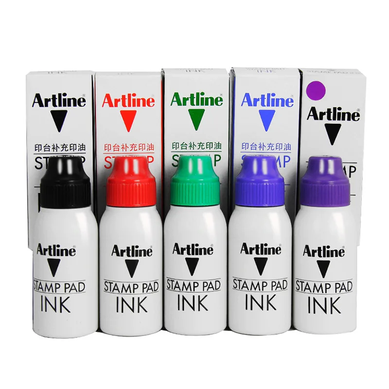 50ml Stamp Pad Refill Ink Compatible with EHJ Series Inkpad, Replacement Ink Liquid Fit ESA-2N Office Seal Supplies