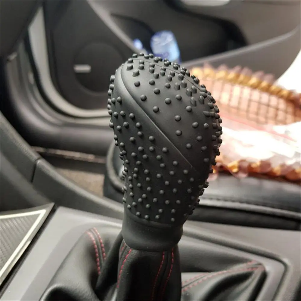 jingyuqin 5 Color Universal Gear Collars SD Antislip Soft Silicone Truck Car Gear Shifter Lever Knob Cover