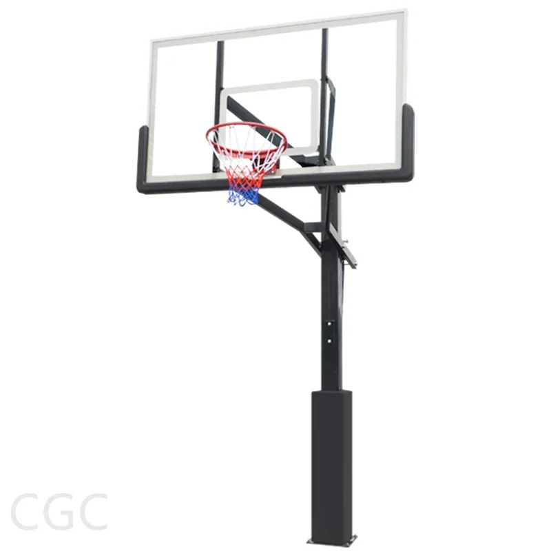 

Hot Selling New Design 54 Inch Backboard Inground Basketball Hoop for Adult