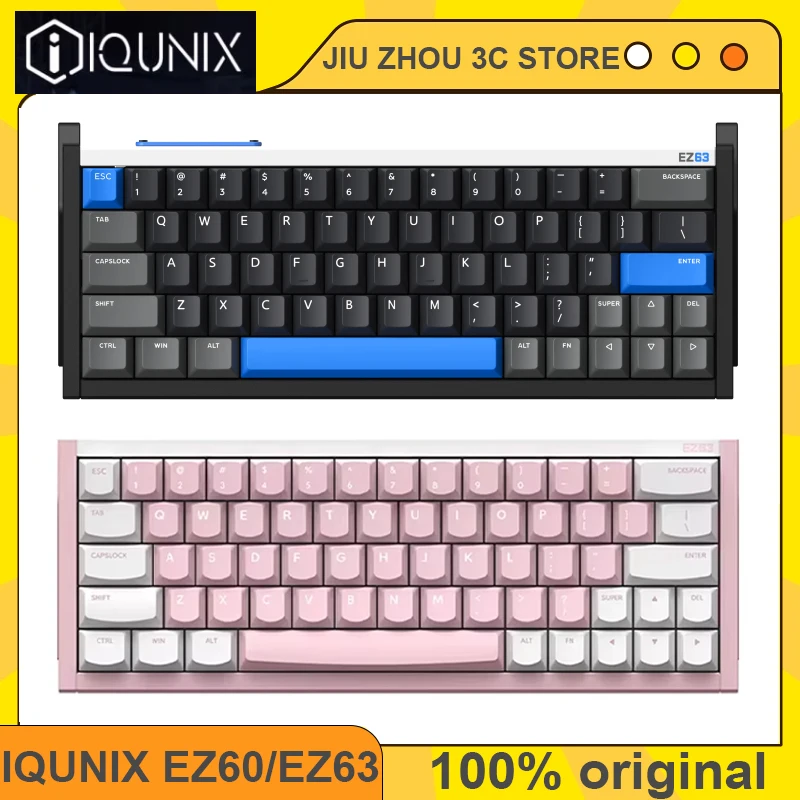 

IQUNIX EZ63 EZ60 Клавиатура из алюминиевого сплава с ЧПУ Проводной магнитный переключатель 61/64 клавиши 8000 Гц Прокладка RGB Киберспортивная игровая клавиатура на заказ