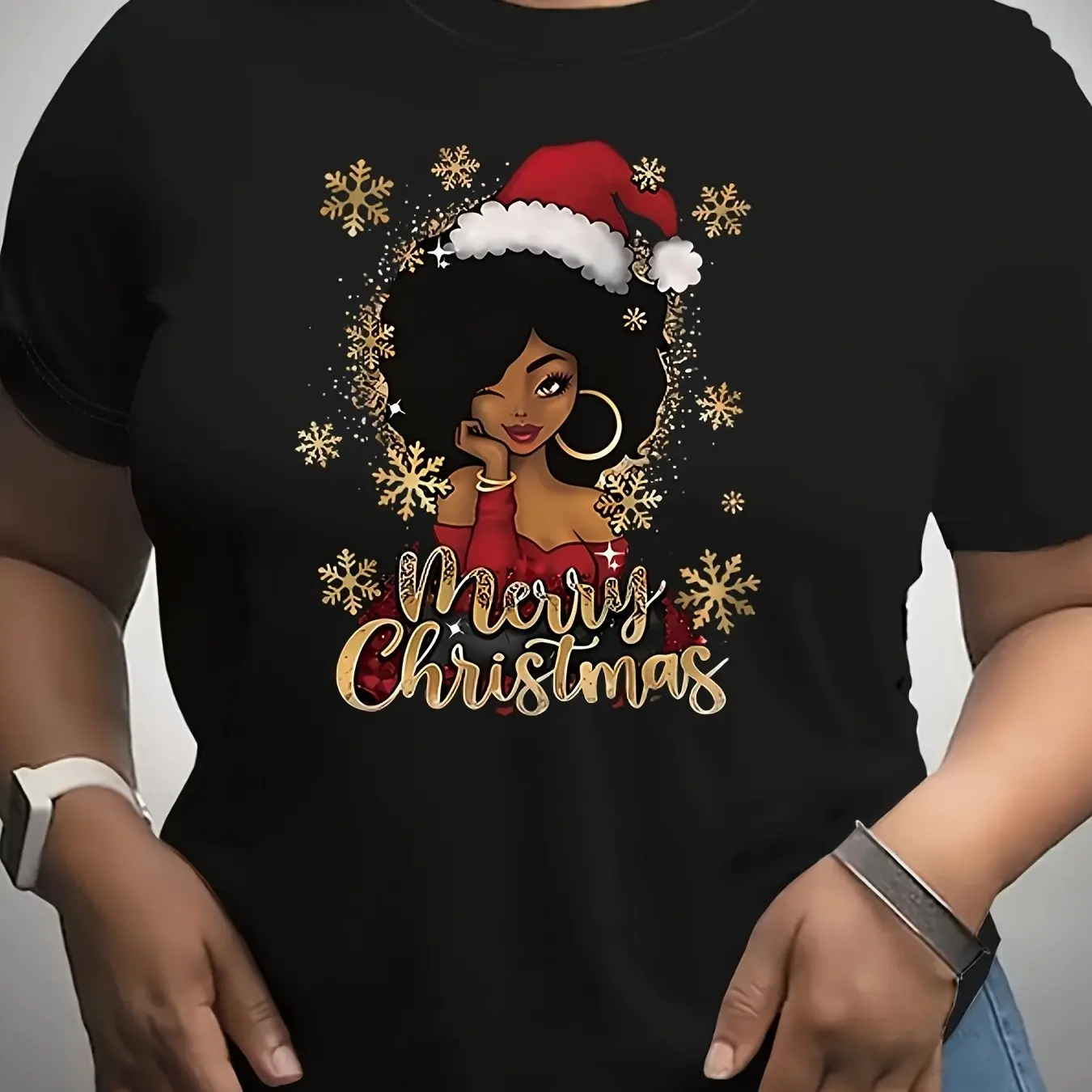 

Merry Christmas Pattern Fashion Women's T-Shirts Summer 3D Printed X'mas Style Short Sleeve Tops Plus Size Y2k Ladies Clothing