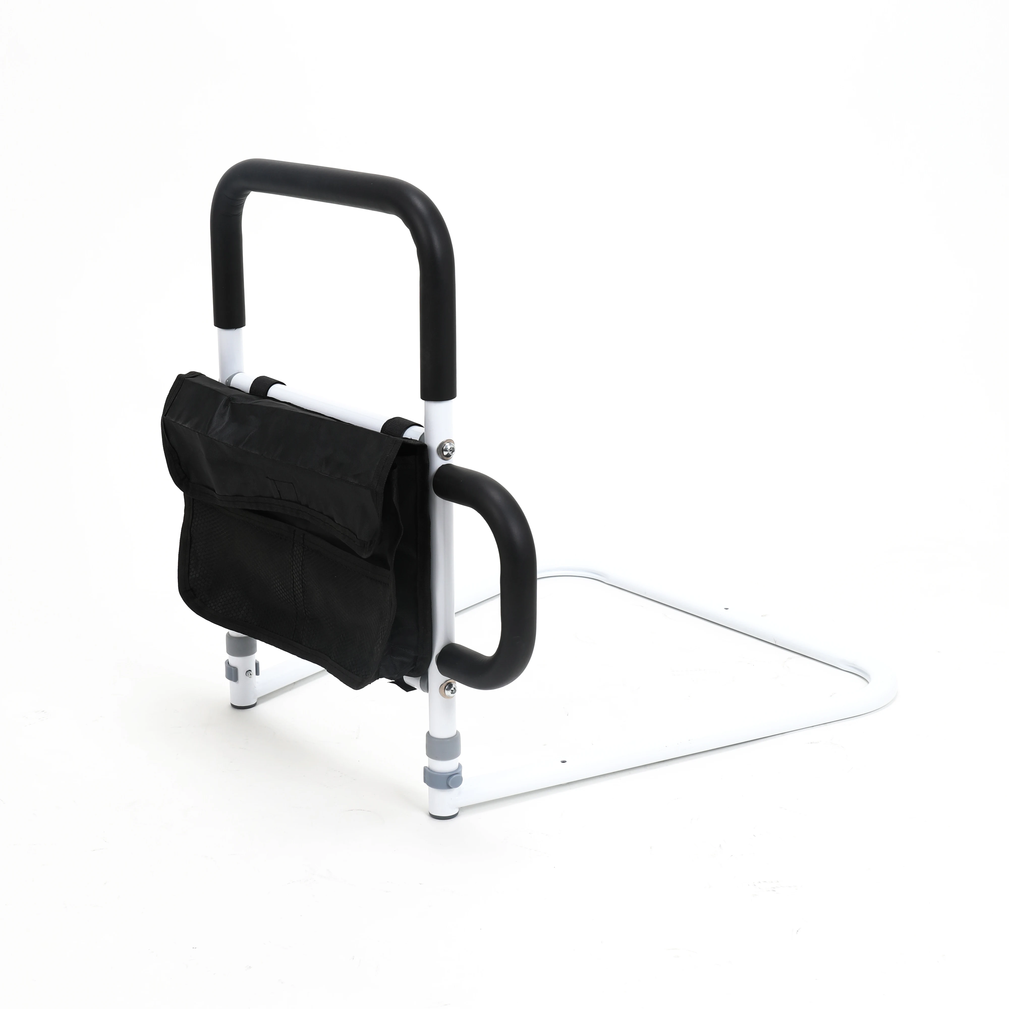 قضبان السرير لسلامة كبار السن البالغين مع جيب تخزين يدعم الدرابزين الجانبي لكبار السن #3