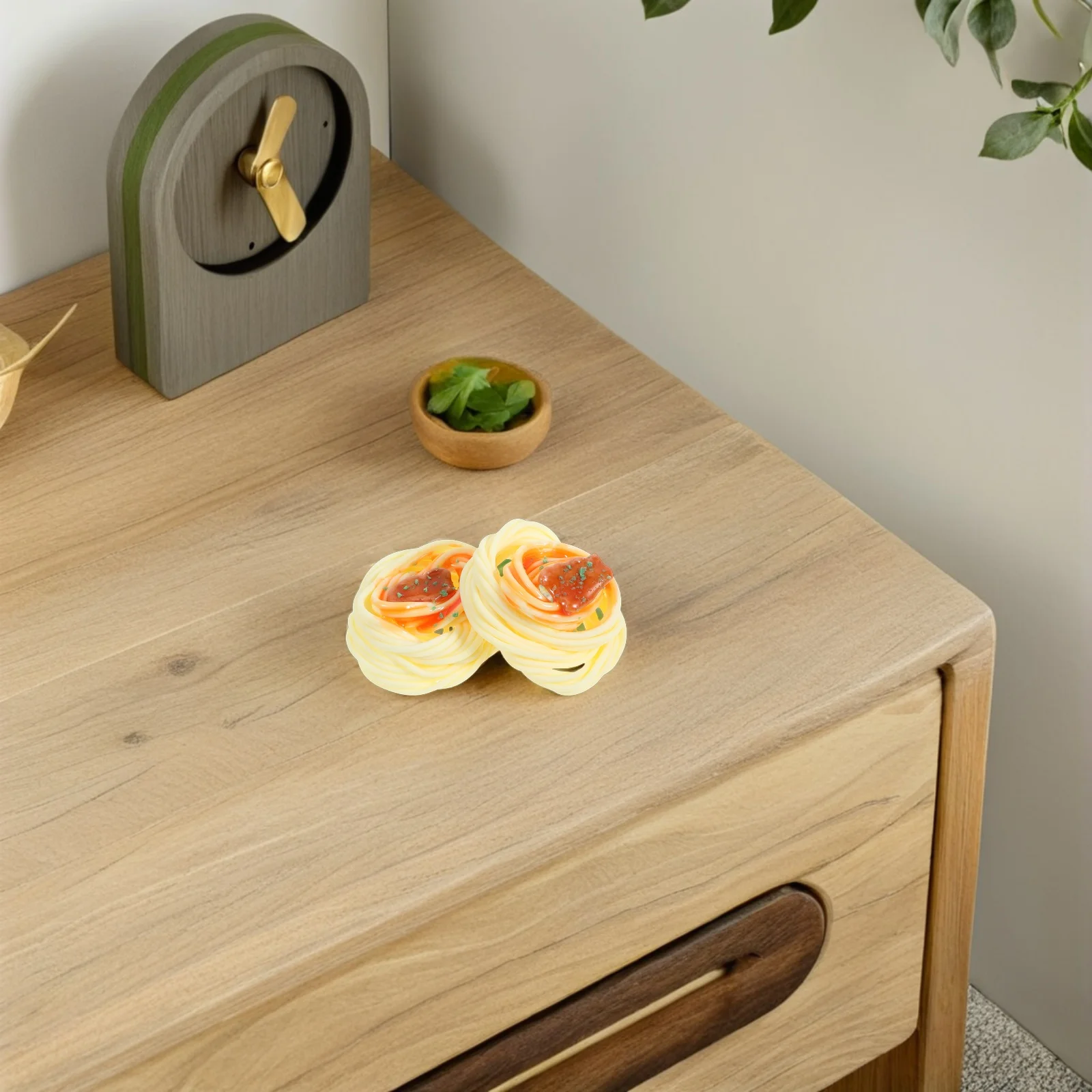 2 stks Realistische Nep Spaghetti Props Simulatie Noedels Voor Restaurant Display Pretend Keuken Accessoires Kunstmatig