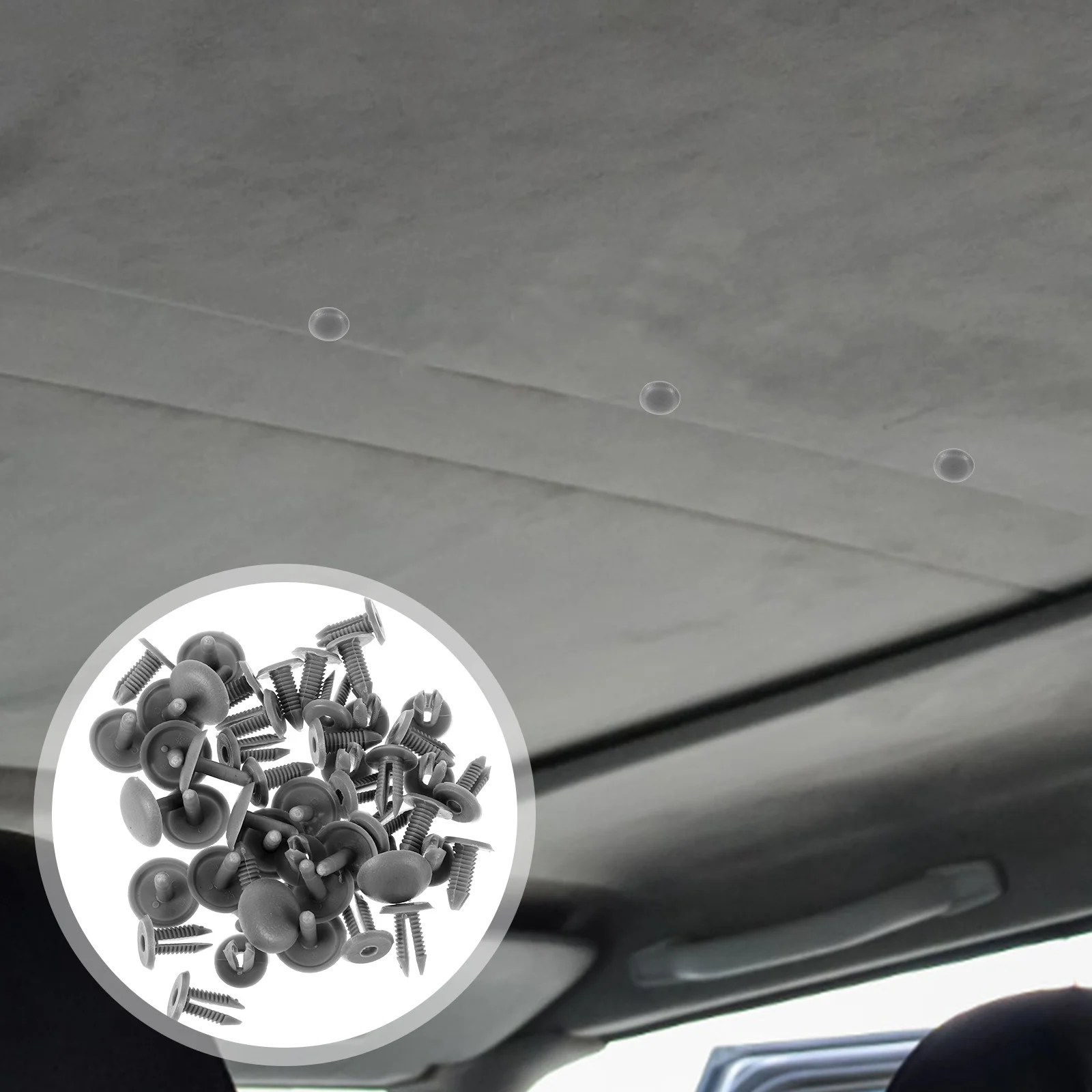 

30Pcs Car Plastic Clips Beige Universal Push Retainer Pins Trim Panel Bumper Rivets Interior Fasteners Auto Body Upholstery