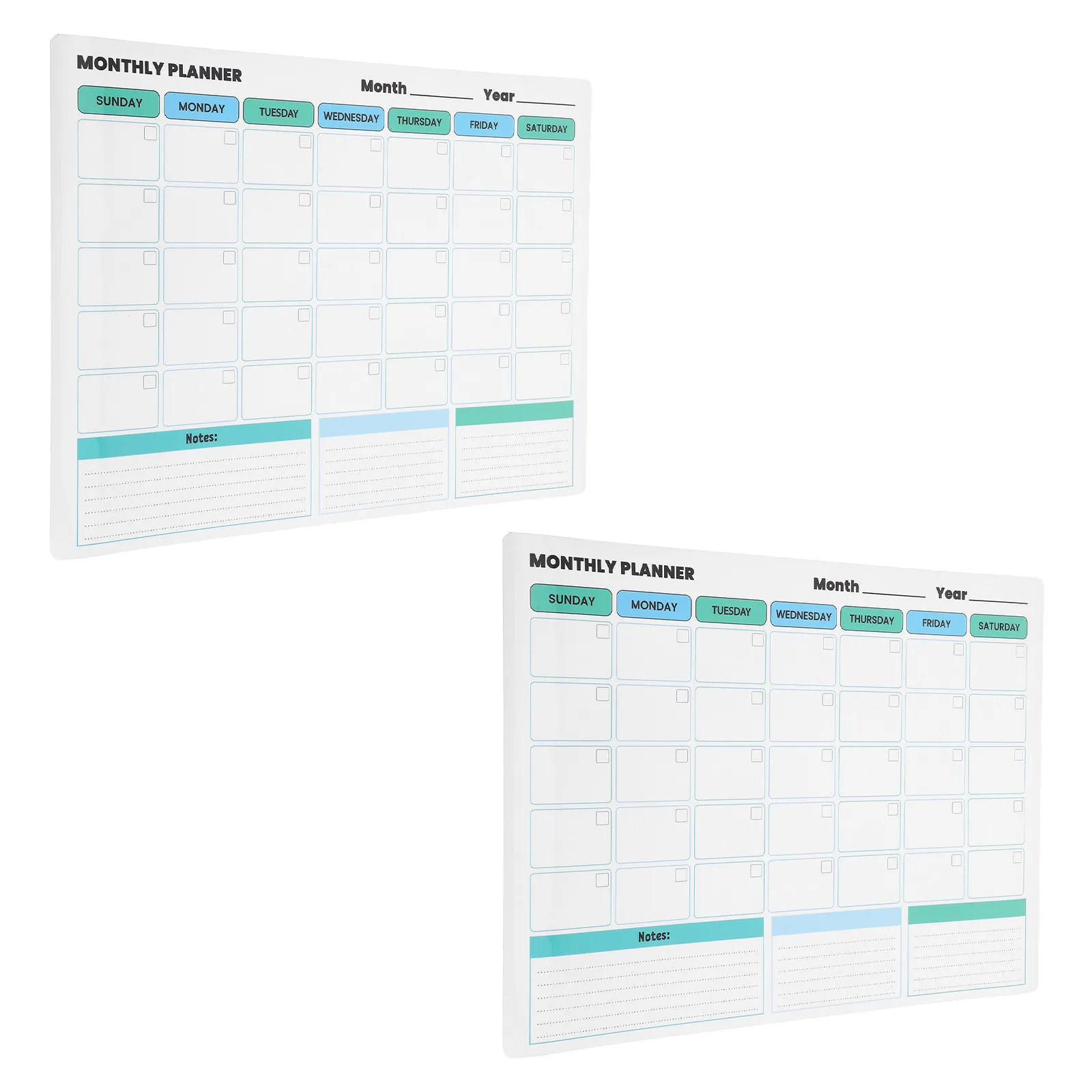 2 pcs Whiteboard Office Dry Erase Halloween Christmas New Year Dry Erase Wall Planner Dry Erase Wall Calendar Reusable