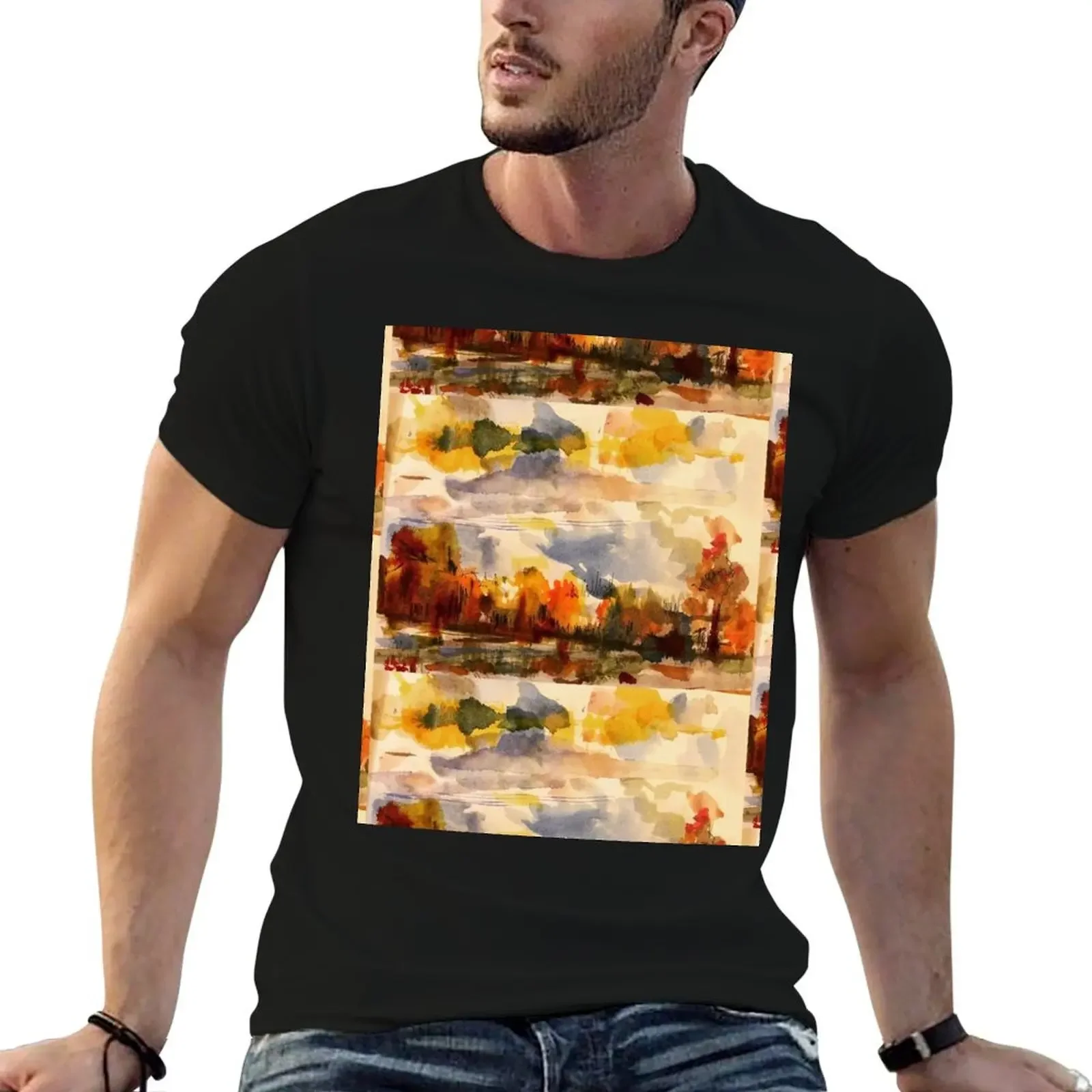 Fall Foliage T-Shirt quick-drying man clothes boys whites mens workout shirts