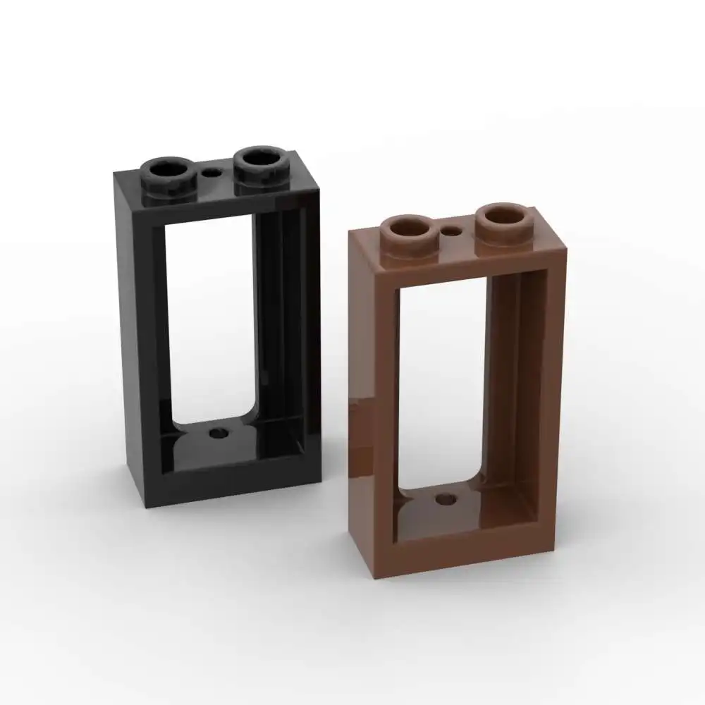 Moc 10 pçs parte tijolos 4035 janela 1x2x3 trem blocos de construção conjunto casa castelo partícula quebra-cabeça brinquedos crianças aniversário presente natal