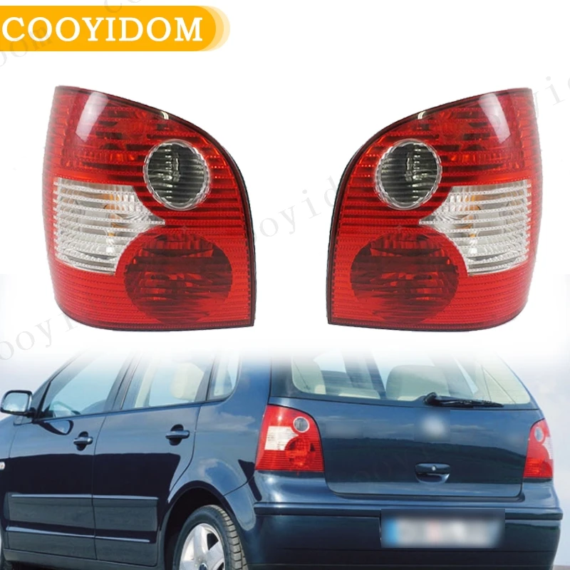 Światło przeciwmgielne tylnego zderzaka do Volkswagen VW Polo Hatch MK4 9N 2002 2003 2004 2005 Światło tylne 4411937 Światło stopu hamulca RUECR