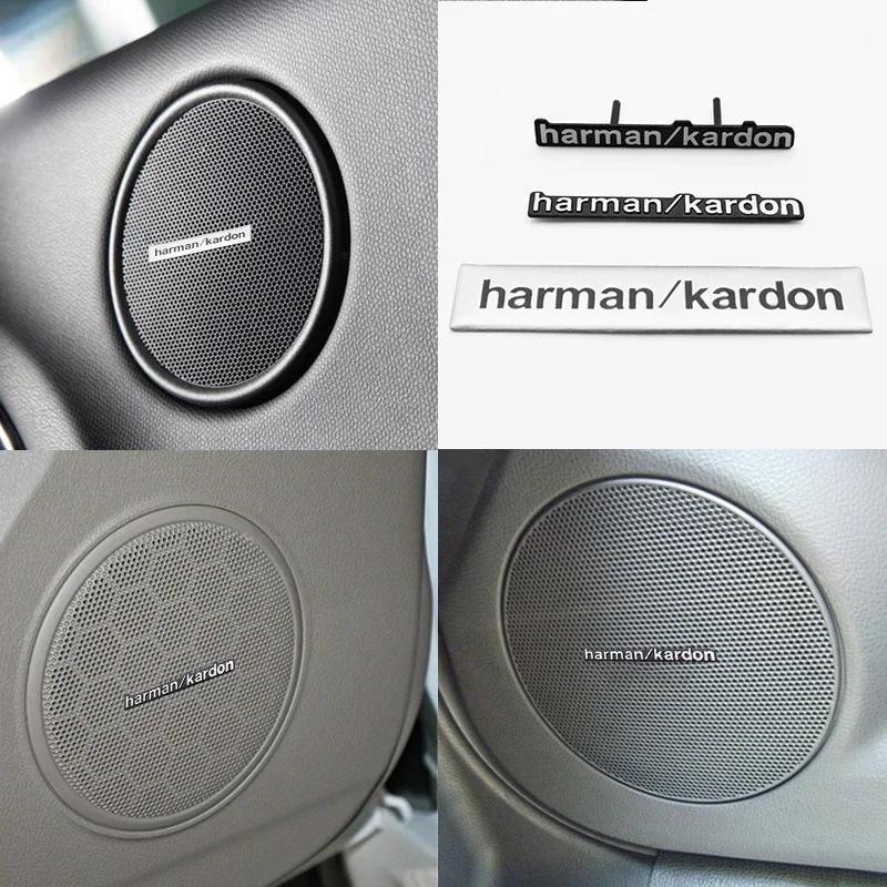 For Mercedes Benz AMG W204 W205 W203 W211 W212 W213 W201 W210 W124 Aluminum harman/kardon Car Styling Audio Stickers Accessories view 4