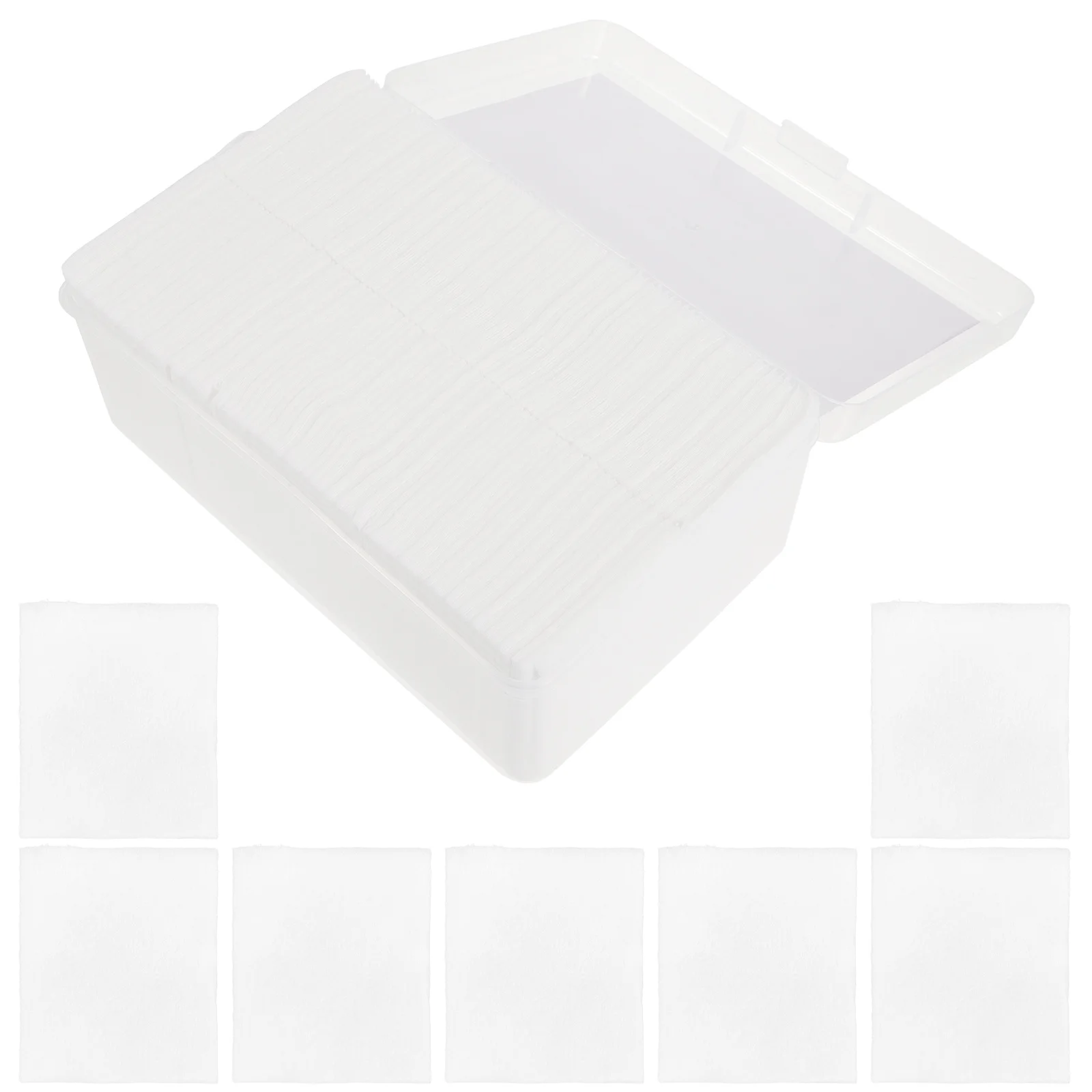1000 Uds almohadillas de algodón faciales removedor de maquillaje tacto suave seguro inodoro desechable ligero cuidado de la piel almohadillas de algodón faciales