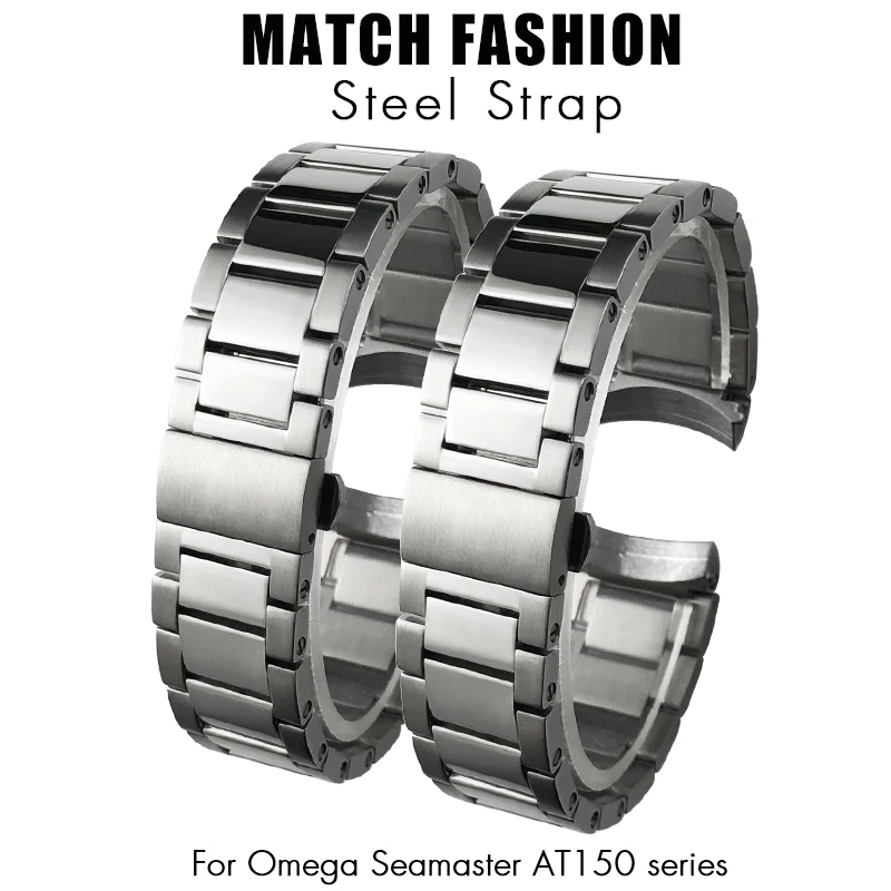 pulseras-de-acero-inoxidable-solido-con-extremo-curvado-de-alta-calidad-correa-de-reloj-de-19mm-20mm-y-21mm-para-omega-seamastrer-150m-aqua-terra-at150