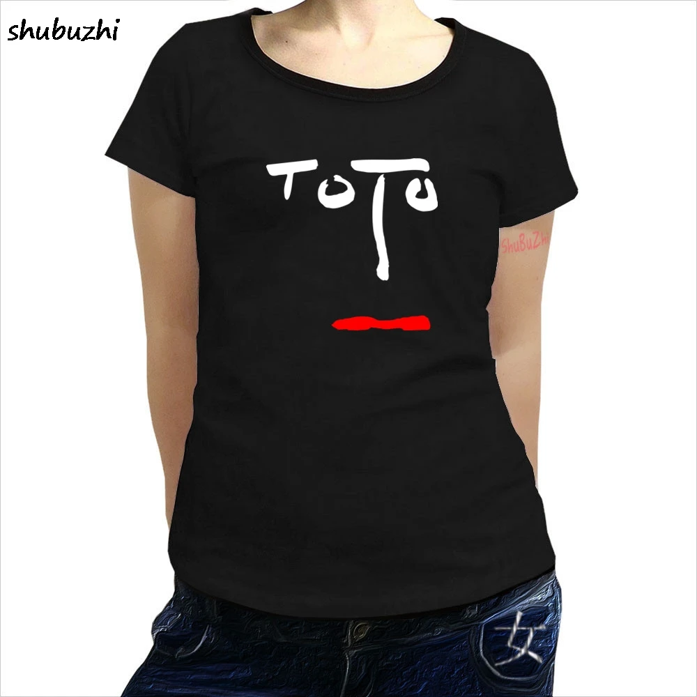 New TOTO Face Symbol Rock Band Legend women's White T-Shirt Size S-3XL womens T Shirt Summer O Neck  Cotton women Short sbz4384