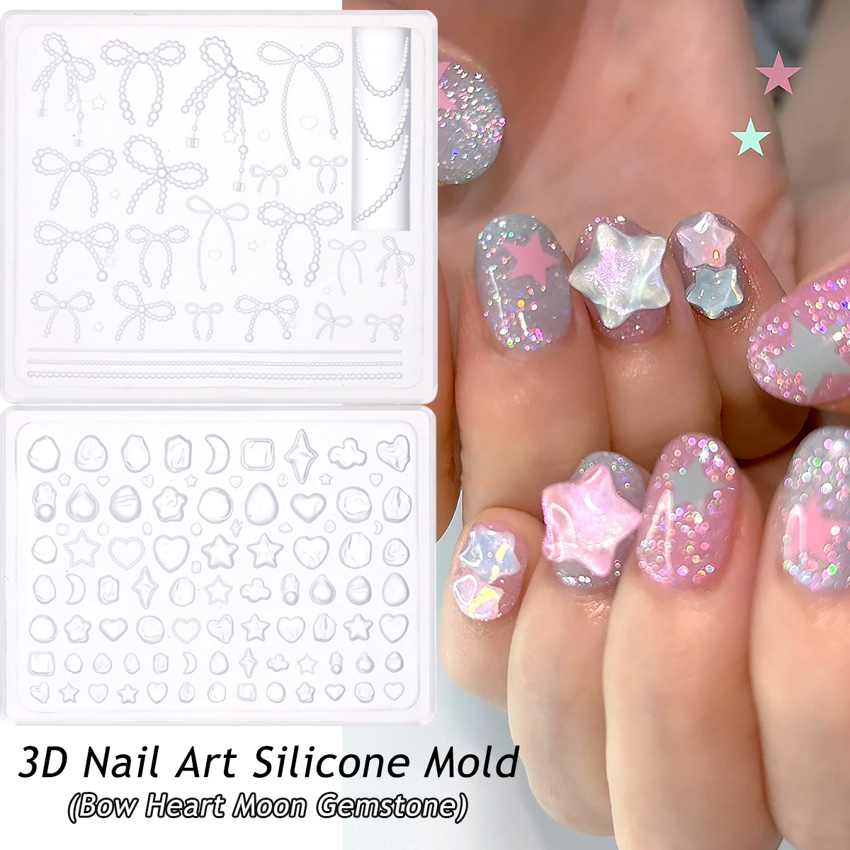 3D Nail Art Silicone Mold Baro - Nail Art Maroon review and price