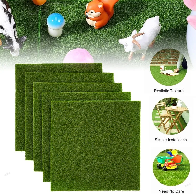 Simulated Lawn Artificial Grassland DIY Garden Grass False Moss False Turf Court Landscape Scene Layout Decoration Plant Decor