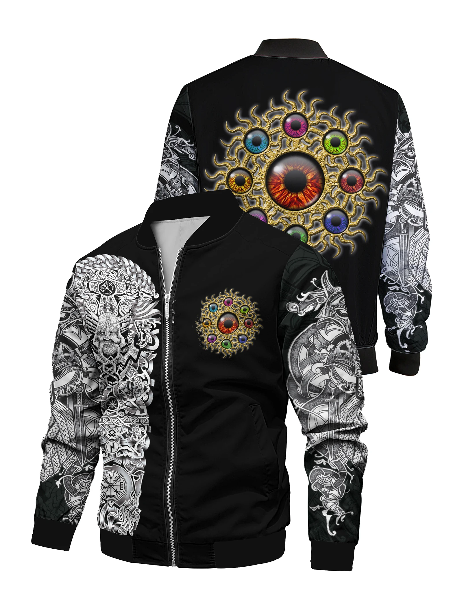 Moda digital impresso solto jaqueta de beisebol roupas americanas primavera e outono masculino casual cena festa hip-hop topo