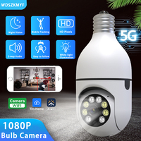 5G Wifi 1080P E27 Bulb Surveillance Camera 4X Digital Zoom AI Human Detect Full Color Night Vision Wireless Cam Smart Home