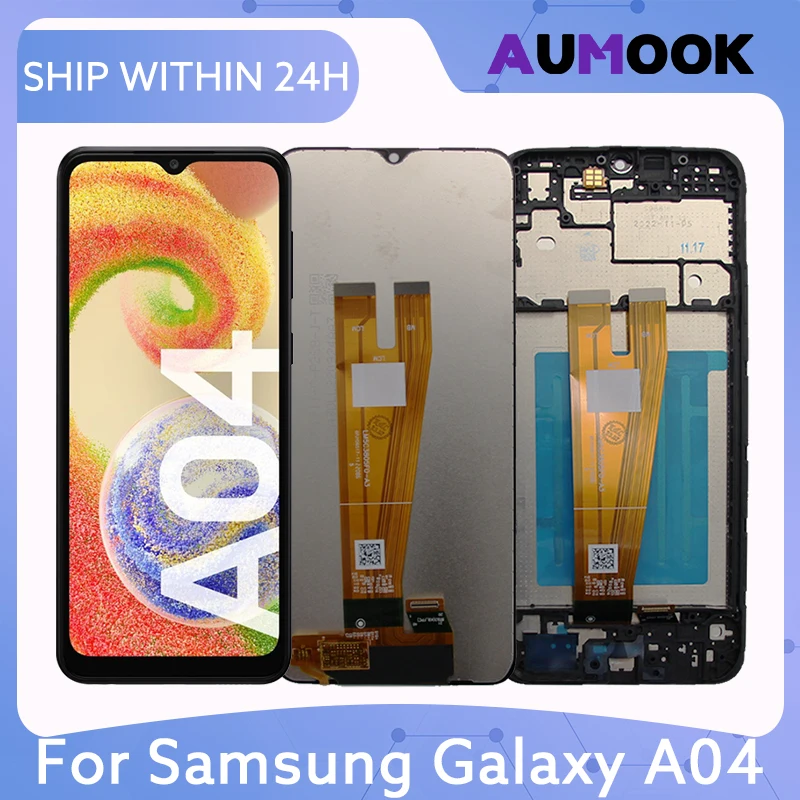 Image of A04 Für Samsung Galaxy A04 SM-A045F 6,5 Zoll PLS LCD Touch Digitizer Bildschirmbaugruppe Ersatz Reparatur Display Teile Neu