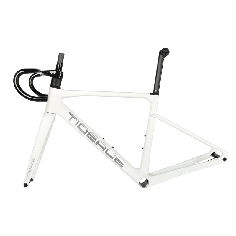 

Carbon Road Bike Frame Disc Brake Tideace Aero Racing Bicycle Frameset T47 Full Carbon Fiber Road Frame for Max 700x32C Tires