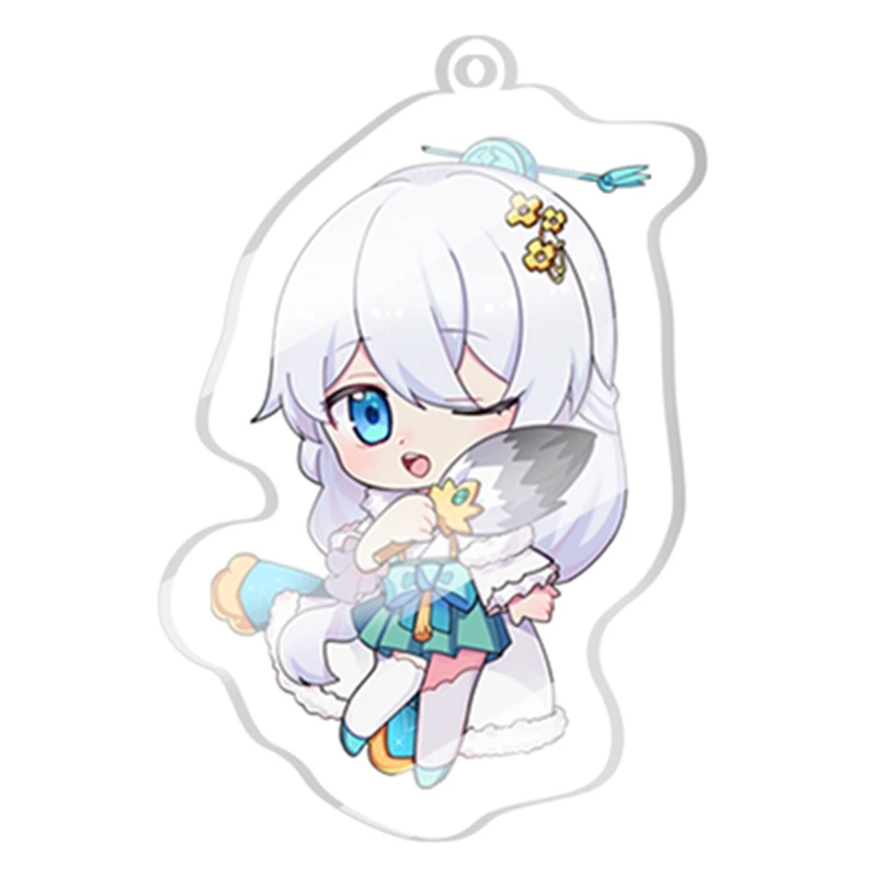 Honkai Impact Games Keychains Acrylic Anime New Cosplay Accessories Halloween Decorations Gifts Free Shipping