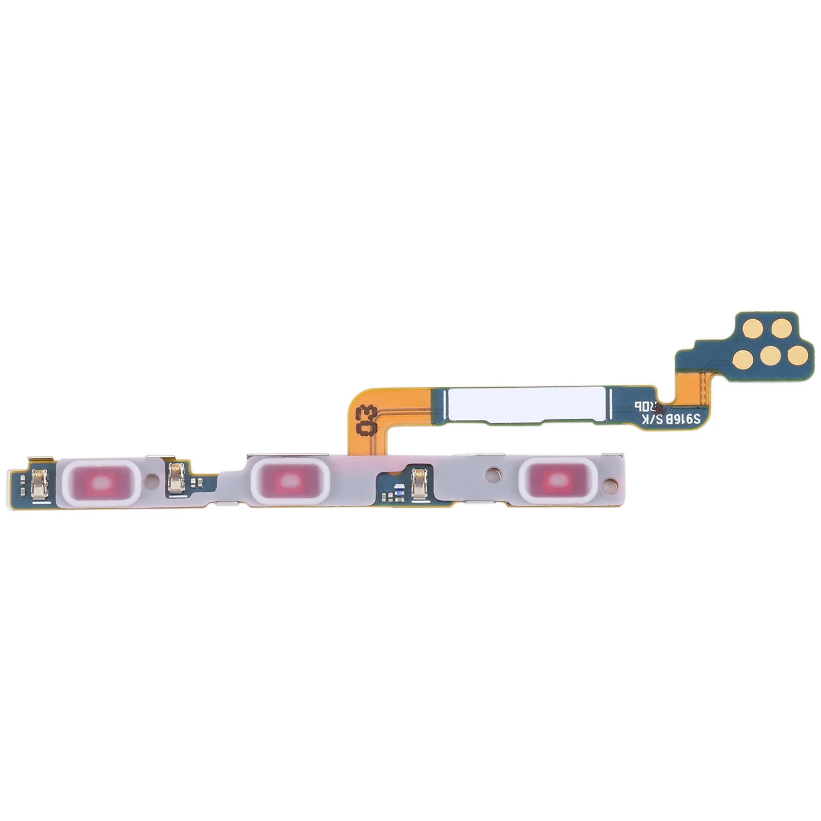 S23+ Power Button & Volume Button Flex Cable For Samsung Galaxy S23 Plus SM-S916B Phone Replacement Spare Part