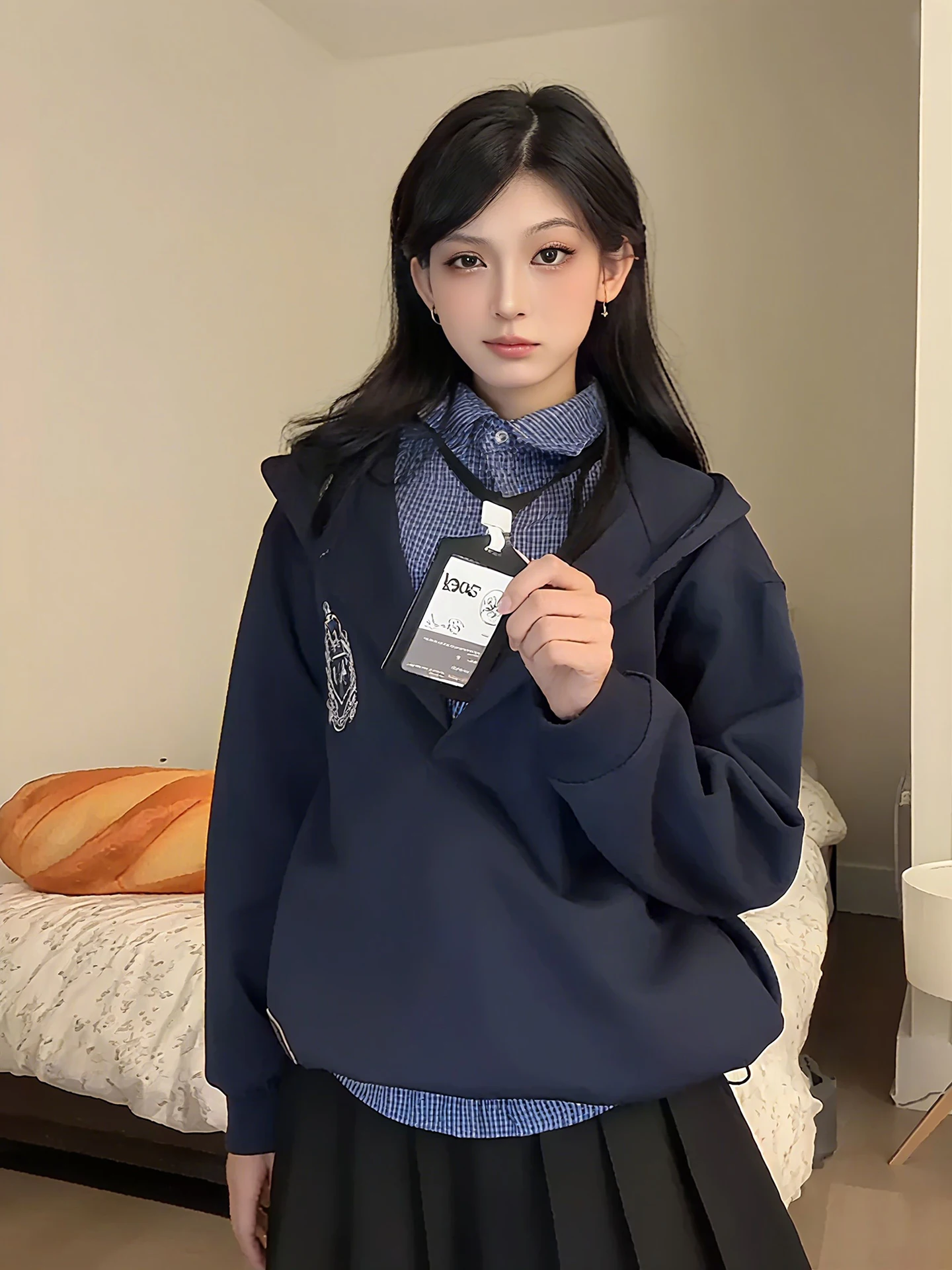 

Осенняя клетчатая толстовка с длинными рукавами, имитация двухслойности, в американском стиле, ветровка в университетском стиле, дышащая, из хлопка и полиэстера...