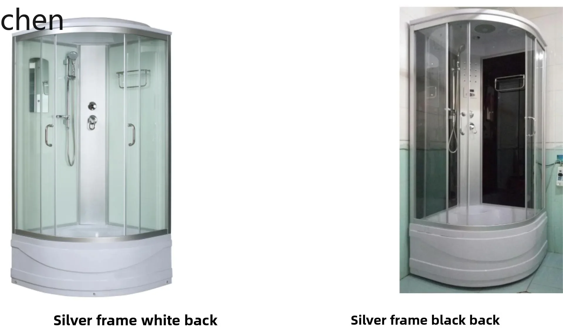 a2 Integrated Shower Room Household Glass Fan-Shaped Partition Bathing Integrated Enclosed Type