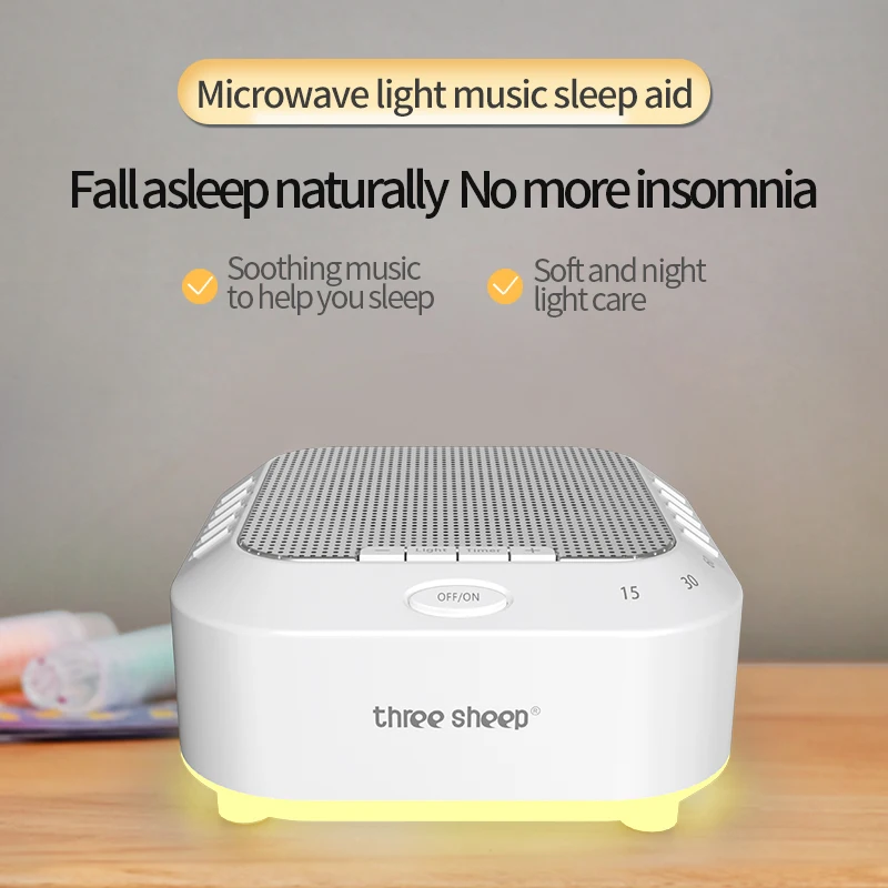 White Noise Sound Machine Portable Baby Sleep Machine 28 Soothing Sounds Volume Adjustable Built-in Rechargeable Battery USB