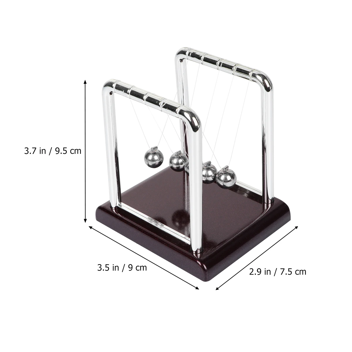 

Newton Bumper Pendulum Mini Black Physics Decoration Science Teaching Model Home Science Teaching Model Office Gift