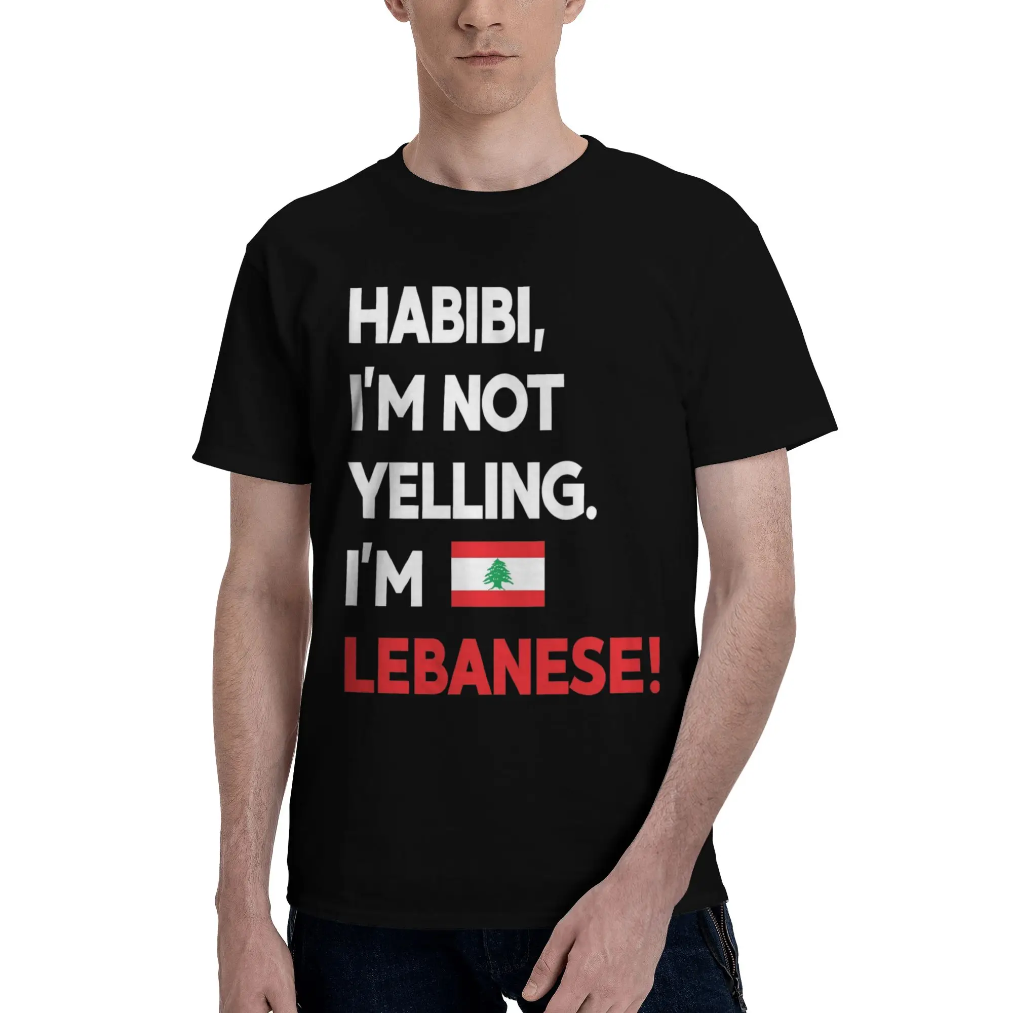 Lebanon Flag Heart Apparel Men Women T Shirts 100% Cotton Tee Graphic Printing  T-shirt Clothing