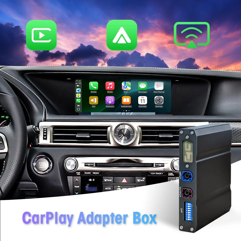 NewFor Lexus RX GS LS IS LX ES CT 2012-2021 Binarytek Wireless CarPlay Android Auto Adapter Module Car Radio