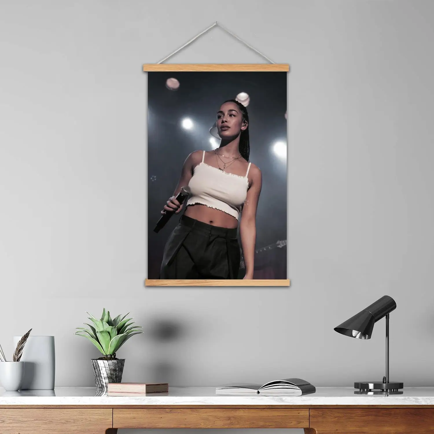 jorja smith Framed Wall Painting Canvas Art Poster and Wall Art,  Modern Family Bedroom Decor,Decorative painting