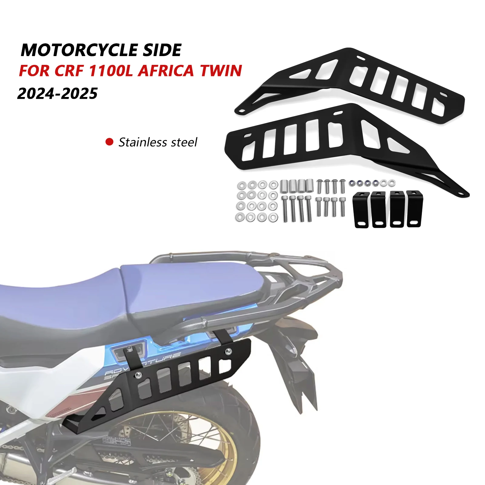 

Для Honda CRF 1100 L Africa Twin 2024-2025 мотоциклетная боковая багажная полка, седельная сумка, опорный монтажный кронштейн