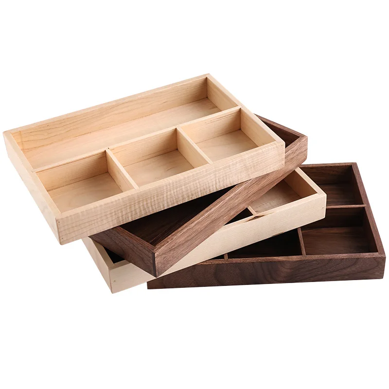 

Solid wood desk storage box, sundries jewelry storage box, entrance storage box customization