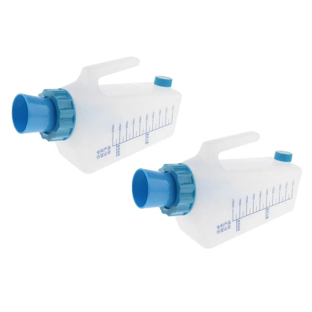 1000ml Portable Male Urinal Bottle with Handle Durable Pee Bottle for Men for Car and Outdoor