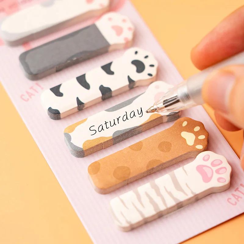 1 Set Stationery DIY Leisure Cat Series Cute Paper Memo Pad Sticker Post Sticky Notes Notepad School Office Supplies view 6