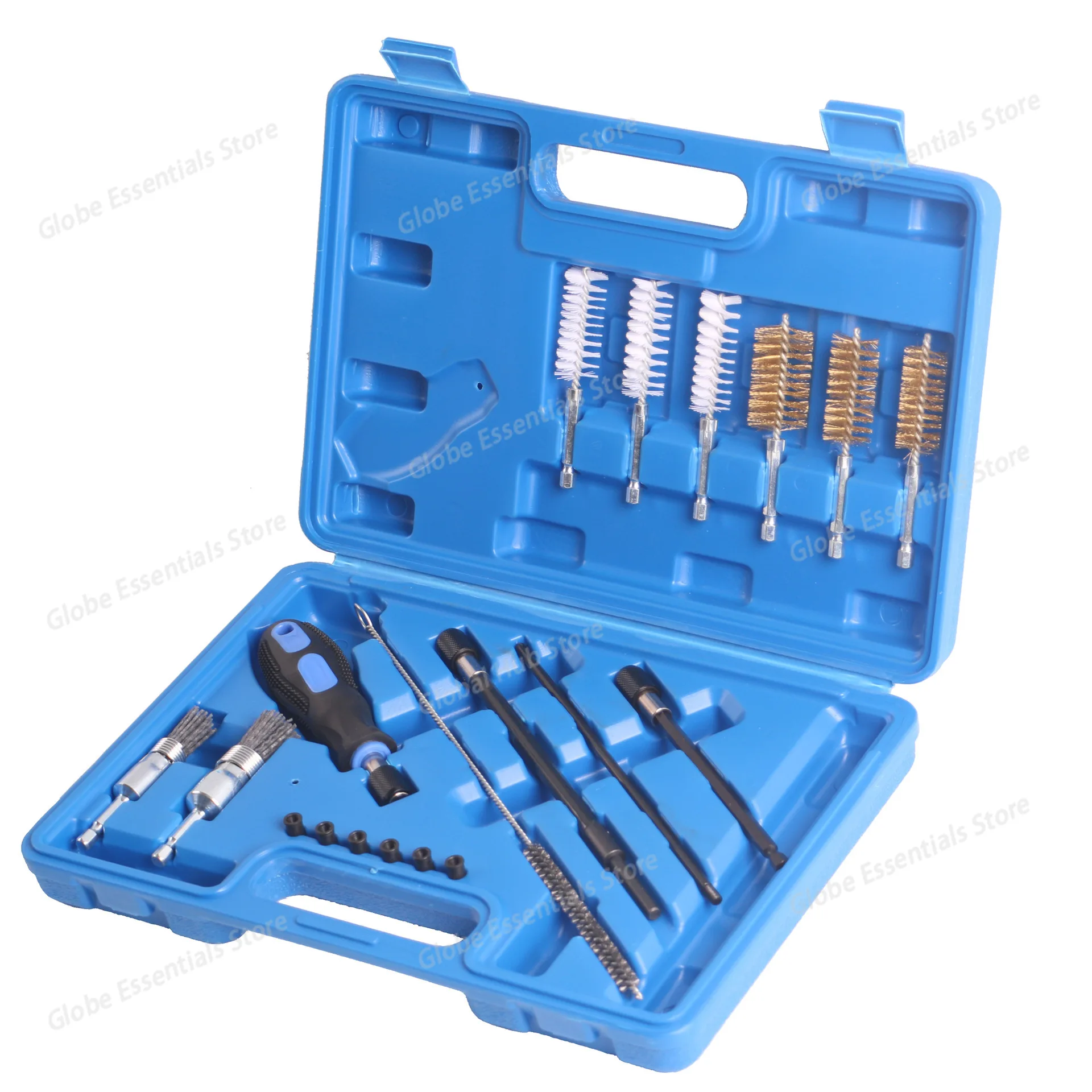 Engine Injectors Cleaner Kit Rust Proof Injector Seat Cleaning Brush Tool Universal Fit Easy To Use For Vehicle