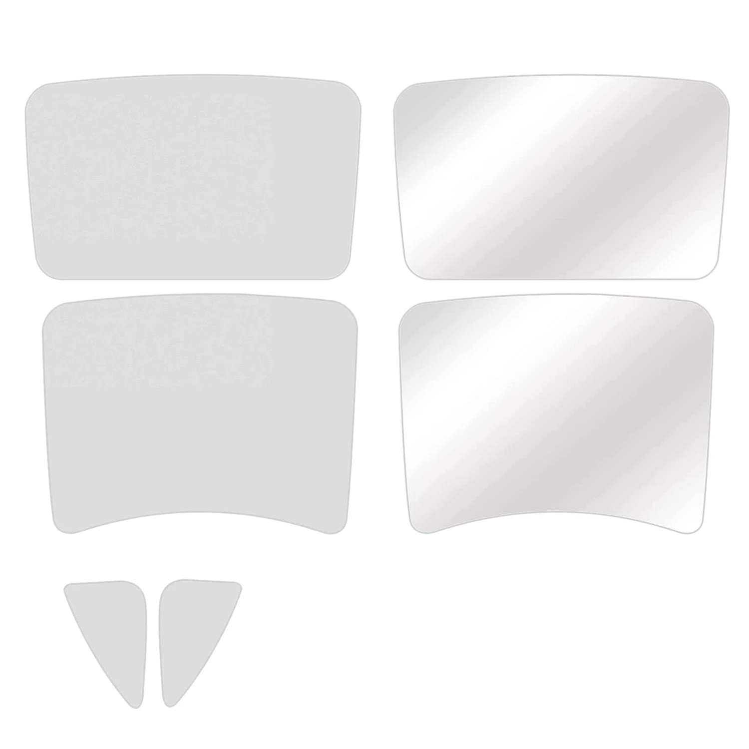 For Tesla Model 3 2021 Front Rear Sun Shades Glass Roof Sunshade UV Block Car Side Window Sunshade, 6PCS