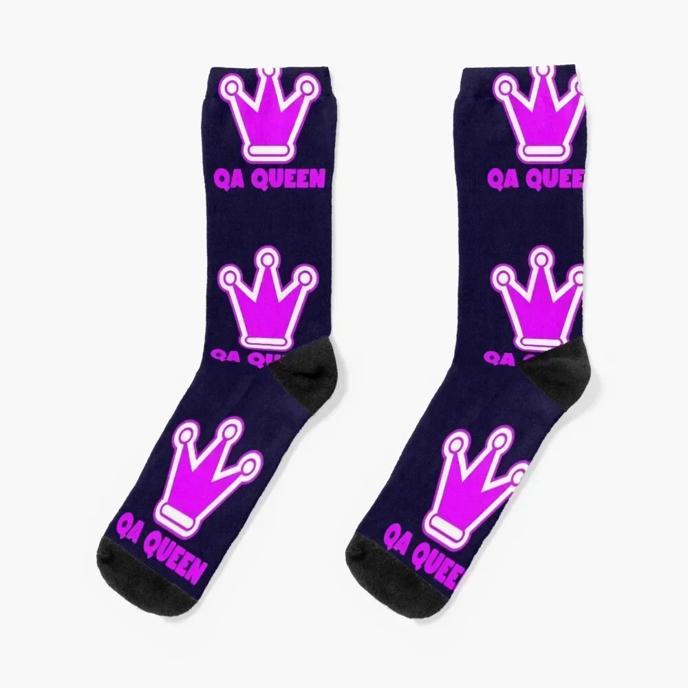 

QA Queen, QA engineer Socks anti-slip new year Stockings compression Socks For Girls Men's