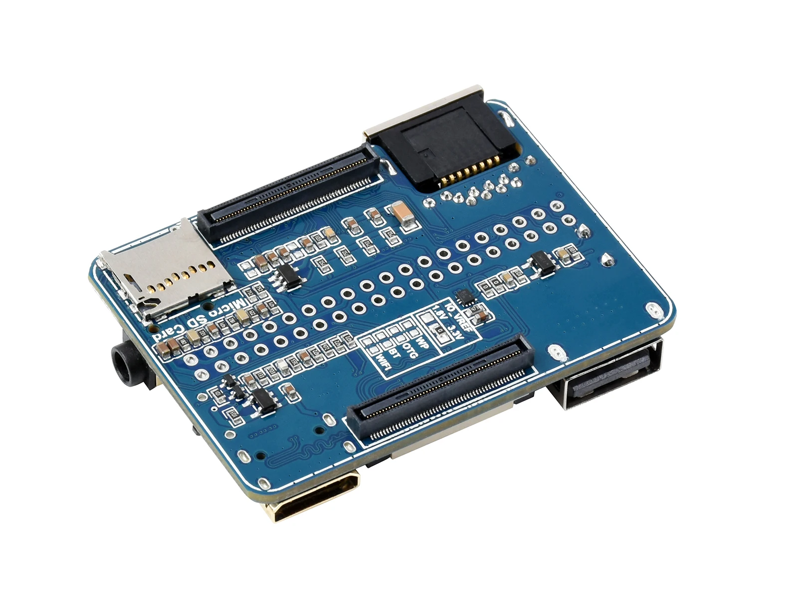 Raspberry Pi CM4-NANO-B Carrier Board - Compact 56x41mm, Gigabit Ethernet, HDMI 4K, MIPI DSI/CSI, GPIO voor Embedded & Vision Pro