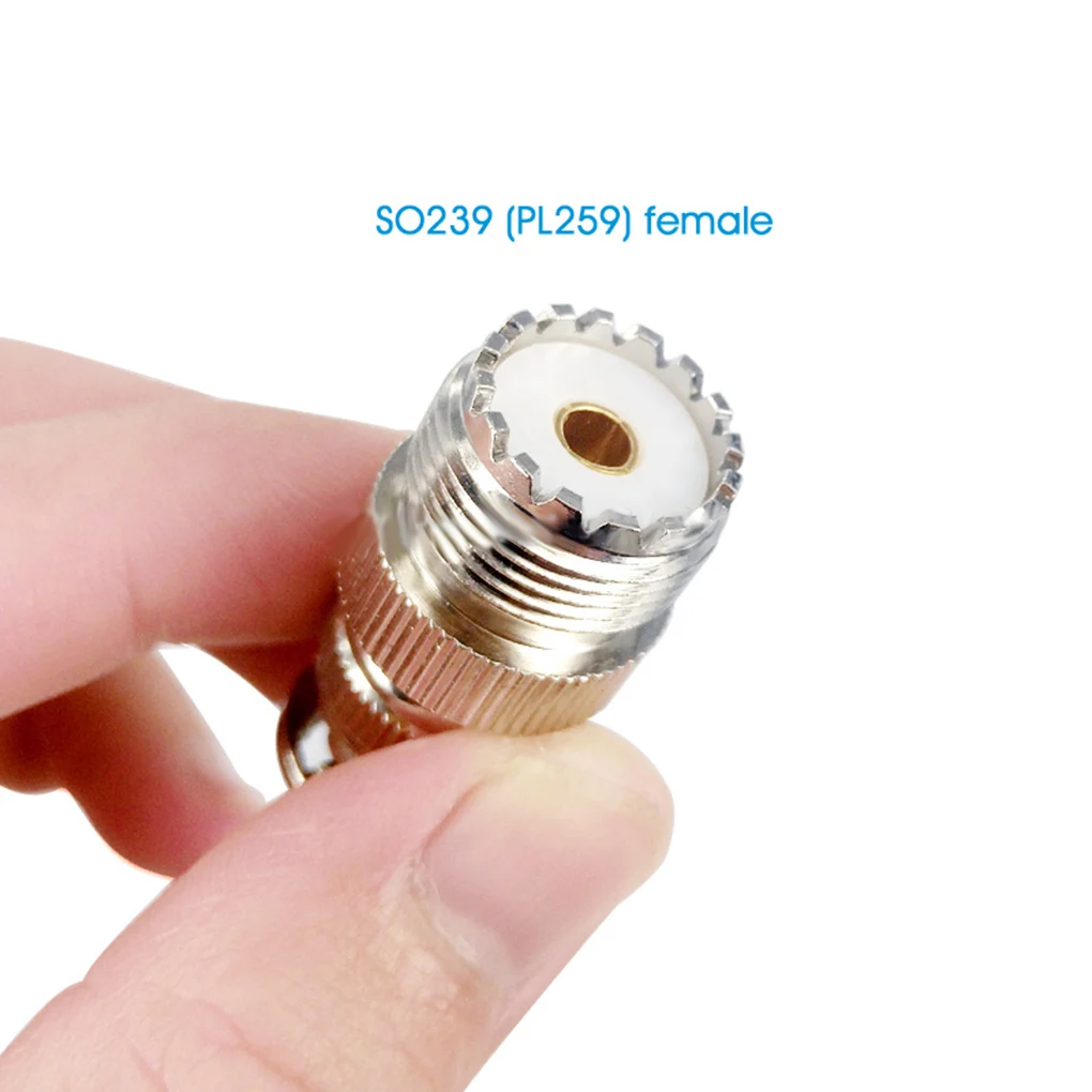 

BNC Male to UHF Female SO239 PL-259 Connector RF Coaxial Adapter Replacement for ICOM IC-V8 Car Walkie Talkie Antenna