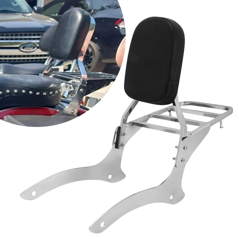 Motorcycle Parts Trunk Support Passenger Backrest Sissy Bar Luggage Rack For Yamaha V-Star XVS1100 Drag Star DS1100 Custom 99-UP
