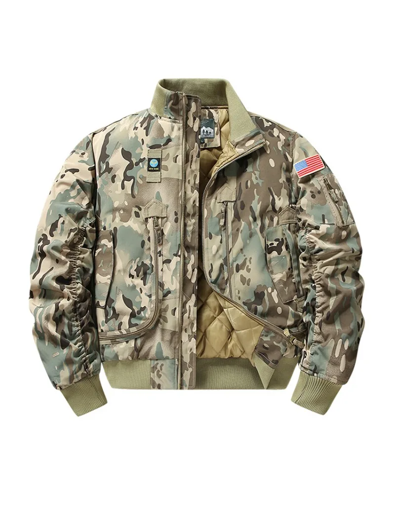 Tactical Cotton Thickened Casual Jacket Baseball Shirt