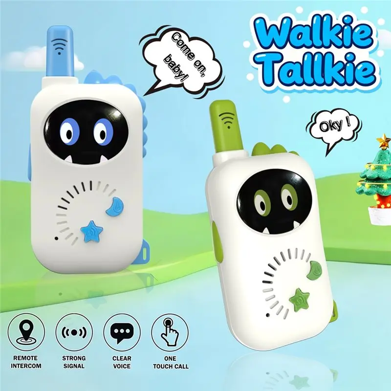 MACH-2 Stuks Mini Walkie Talkie Kids Kinderen Lange afstand Draadloze transmissie Outdoor Handheld Two Way Radio